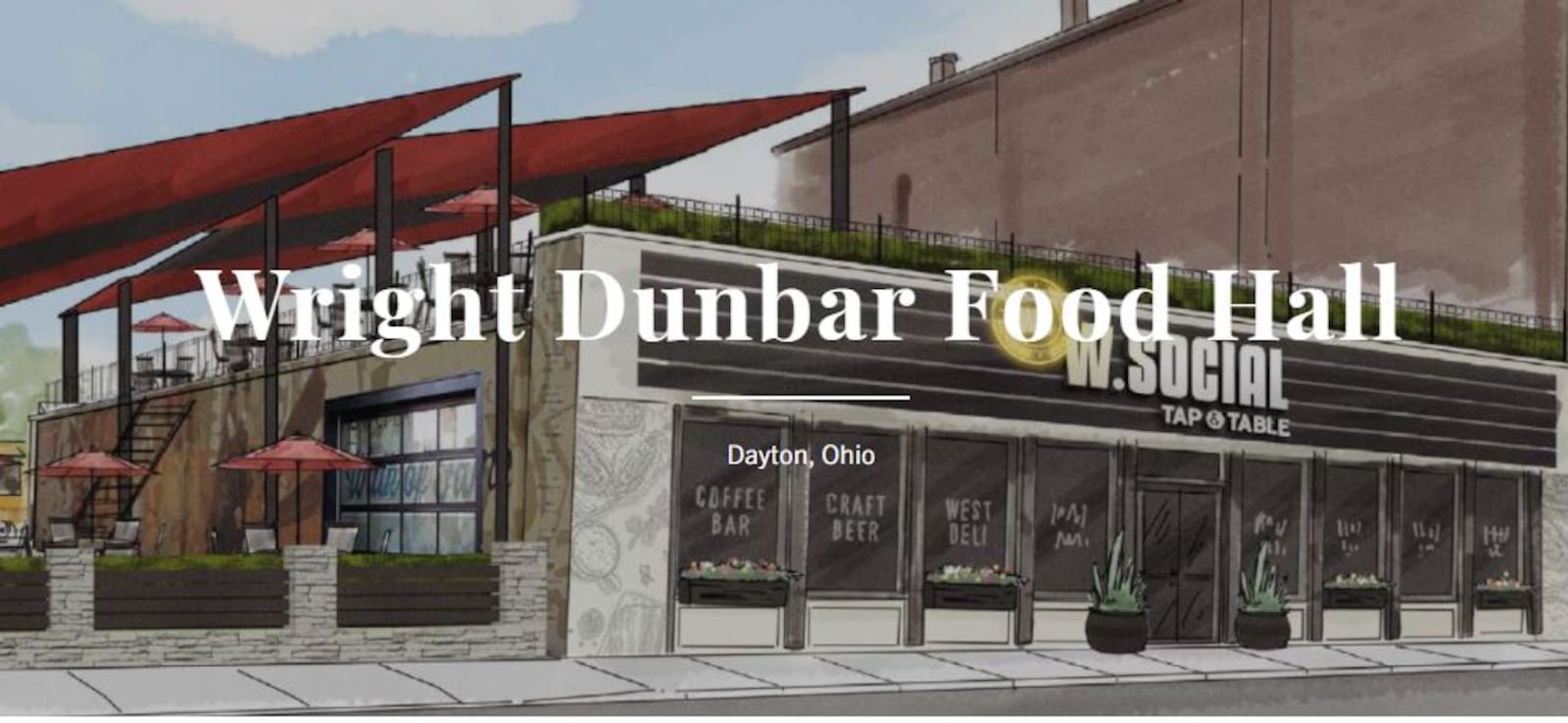 The Wright Dunbar Food Hall is being developed in the Wright-Dunbar neighborhood in the 1100 block of West Third Street.