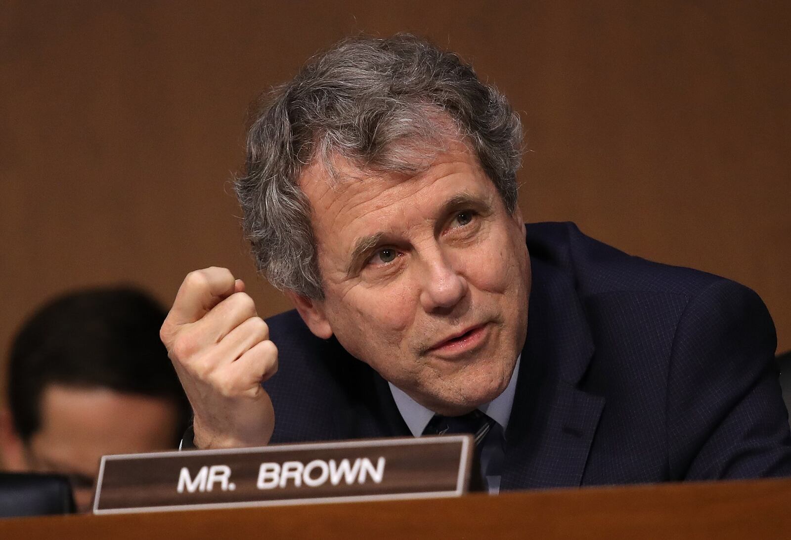 WASHINGTON, DC - NOVEMBER 14: Sen. Sherrod Brown (D-OH) speaks during a markup of the Republican tax reform proposal November 14, 2017 in Washington, D.C. (Photo by Win McNamee/Getty Images)