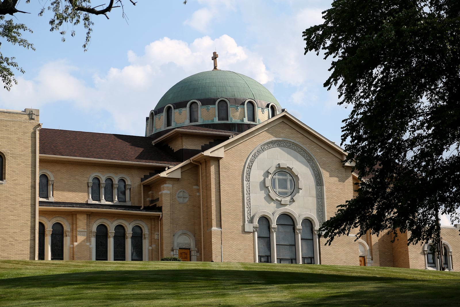 The ground breaking for the Annunciation Greek Orthodox Church in Dayton was held in 1948. LISA POWELL / STAFF