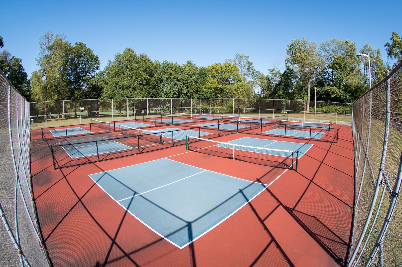 Pickleball courts located at Community Park in Huber Heights. CONTRIBUTED