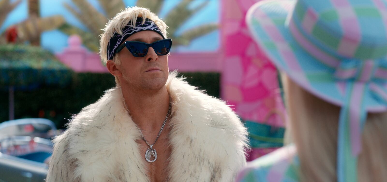 Ryan Gosling leads the showstopping musical number “I’m Just Ken” in “Barbie.” (Warner Bros. Pictures/TNS)