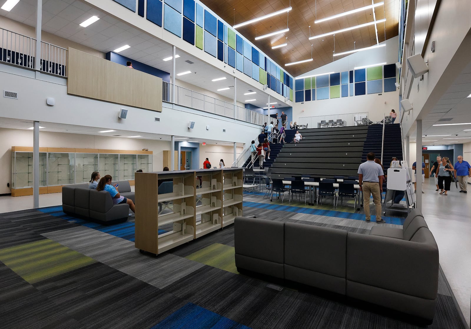 Hundreds of people attended the ribbon cutting ceremony and open house of the new Fairborn High School, Wednesday, July 17, 2024. MARSHALL GORBY\STAFF