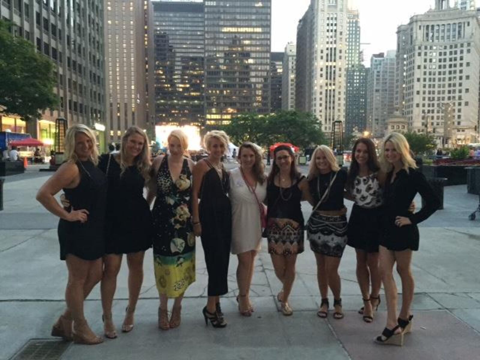 Tess Vella-Collette's bachelorette party in Chicago. Contributed photo.