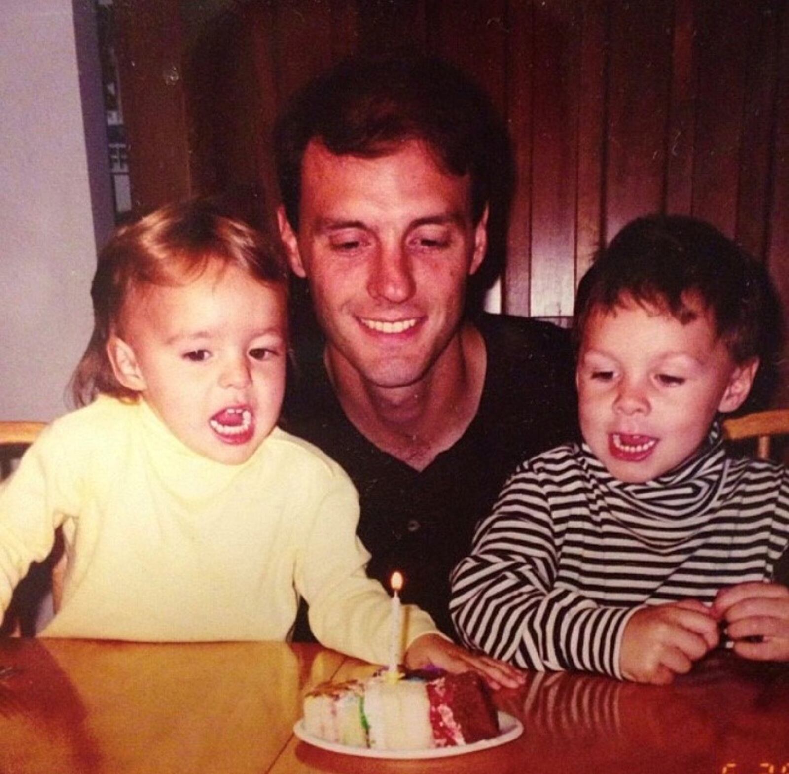 Ryan (right) and Rachel Weiss with their father, Michael. CONTRIBUTED