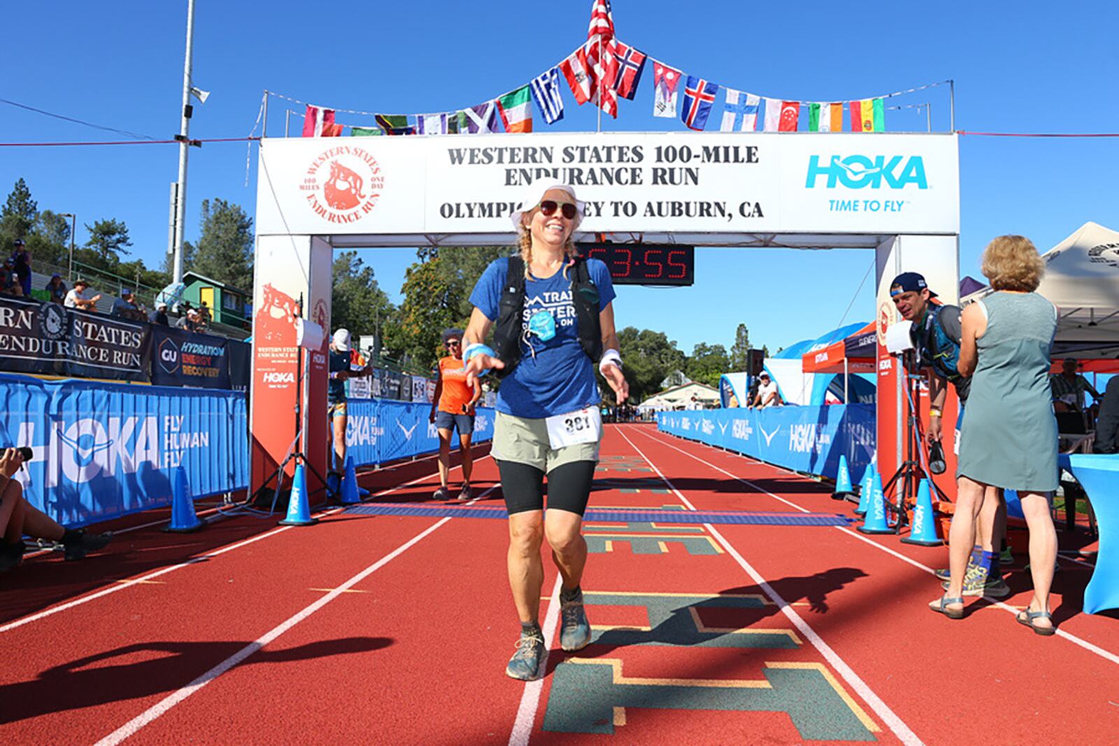 Aneta Zeppettella finishing the Western States Endurance Run 100 mile race in June 2022. CONTRIBUTED