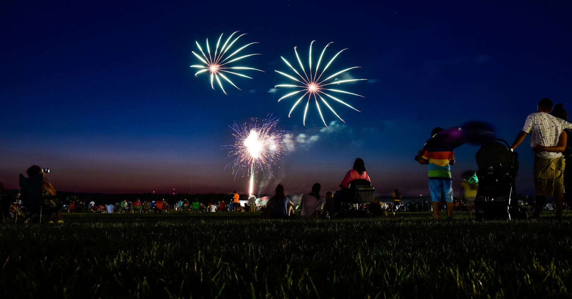 Ohio Challenge balloon glow and fireworks