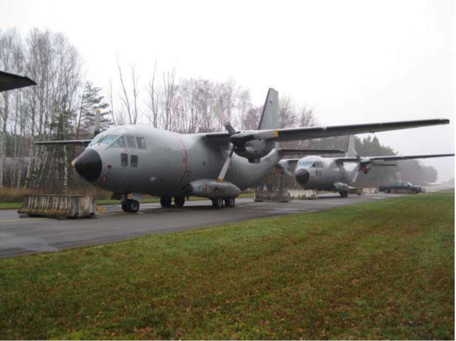 Photo from Special Inspector General for Afghanistan Reconstruction dated December 2013 shows G222 planes parked at Ramstein Air Base.