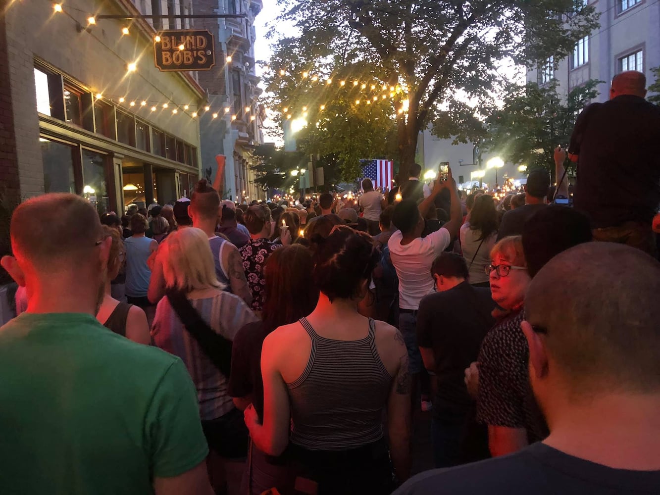 PHOTOS: Candlelight vigil in Dayton after shooting