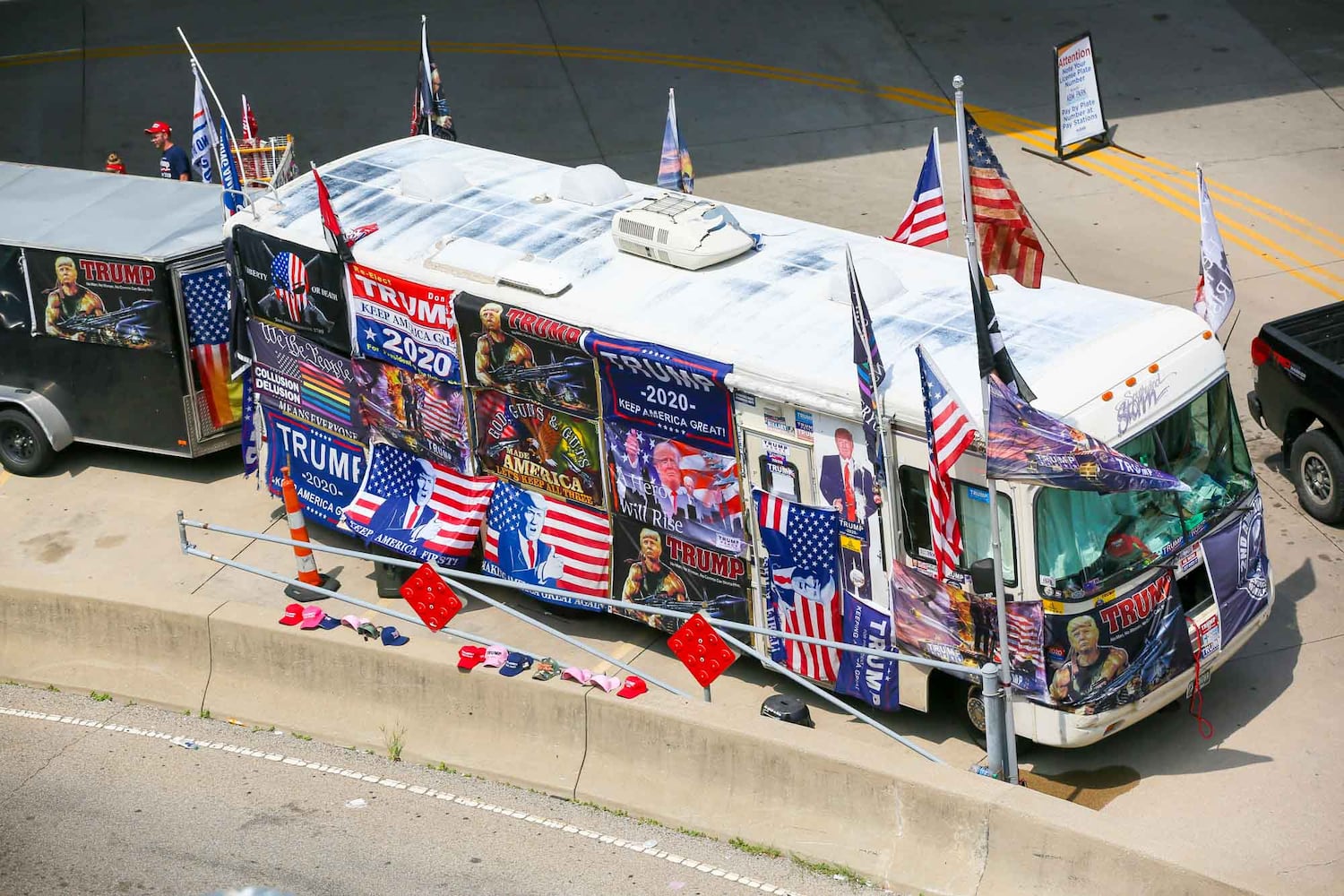 PHOTOS Crowd arrives for President Donald Trump rally in Cincinnati