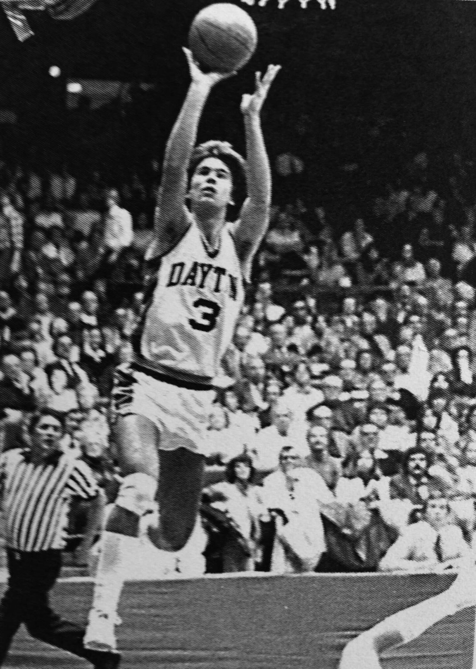 AUTOGRAPH 7 – Jack Zimmerman, a third generation Dayton Flyer, was inducted into the University of Dayton Athletic Hall of Fame in 2002 thanks to a stellar UD career from  1976-80. A 6-foot-2 point guard out of Alter High, he scored 1,482 points and averaged 13.4 ppg for his career. CONTRIBUTED