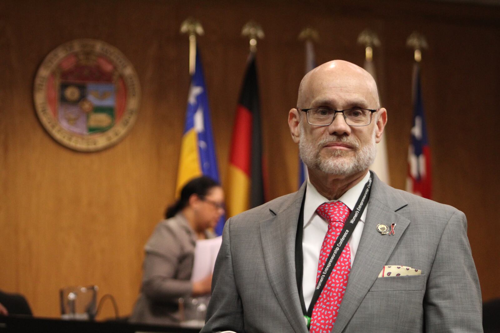 Kery Gray, shown here, retired and was replaced by Ariel Walker as director of the Dayton City Commission Office. CORNELIUS FROLIK / STAFF 