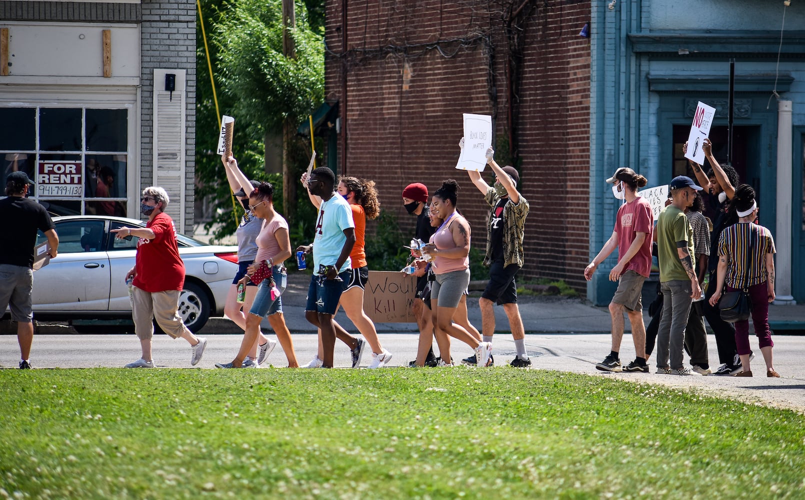 Crowd gathers for peaceful protest and march in Middletown