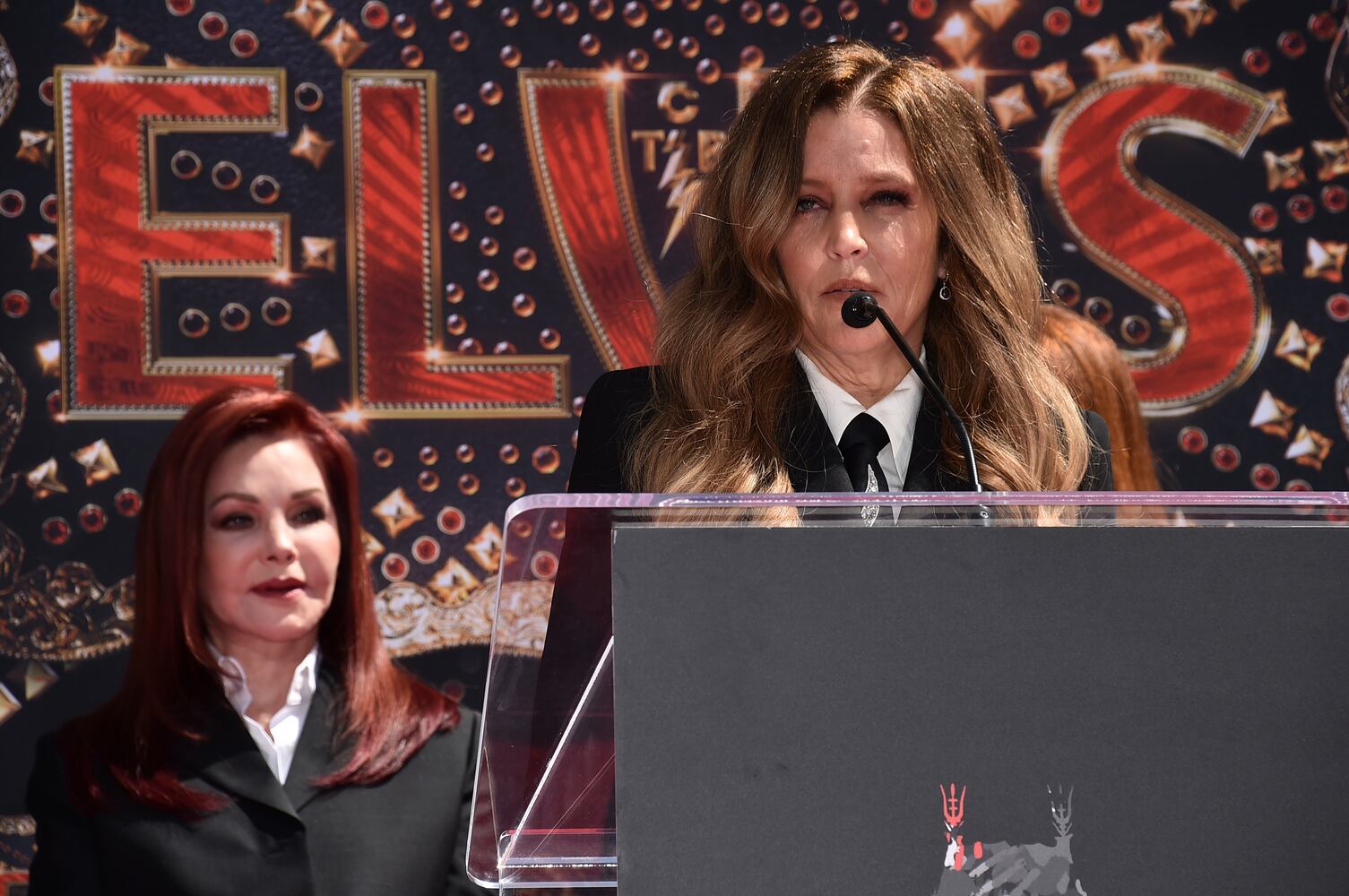 Priscilla Presley, Lisa Marie Presley and Riley Keough Hand and Footprint Ceremony