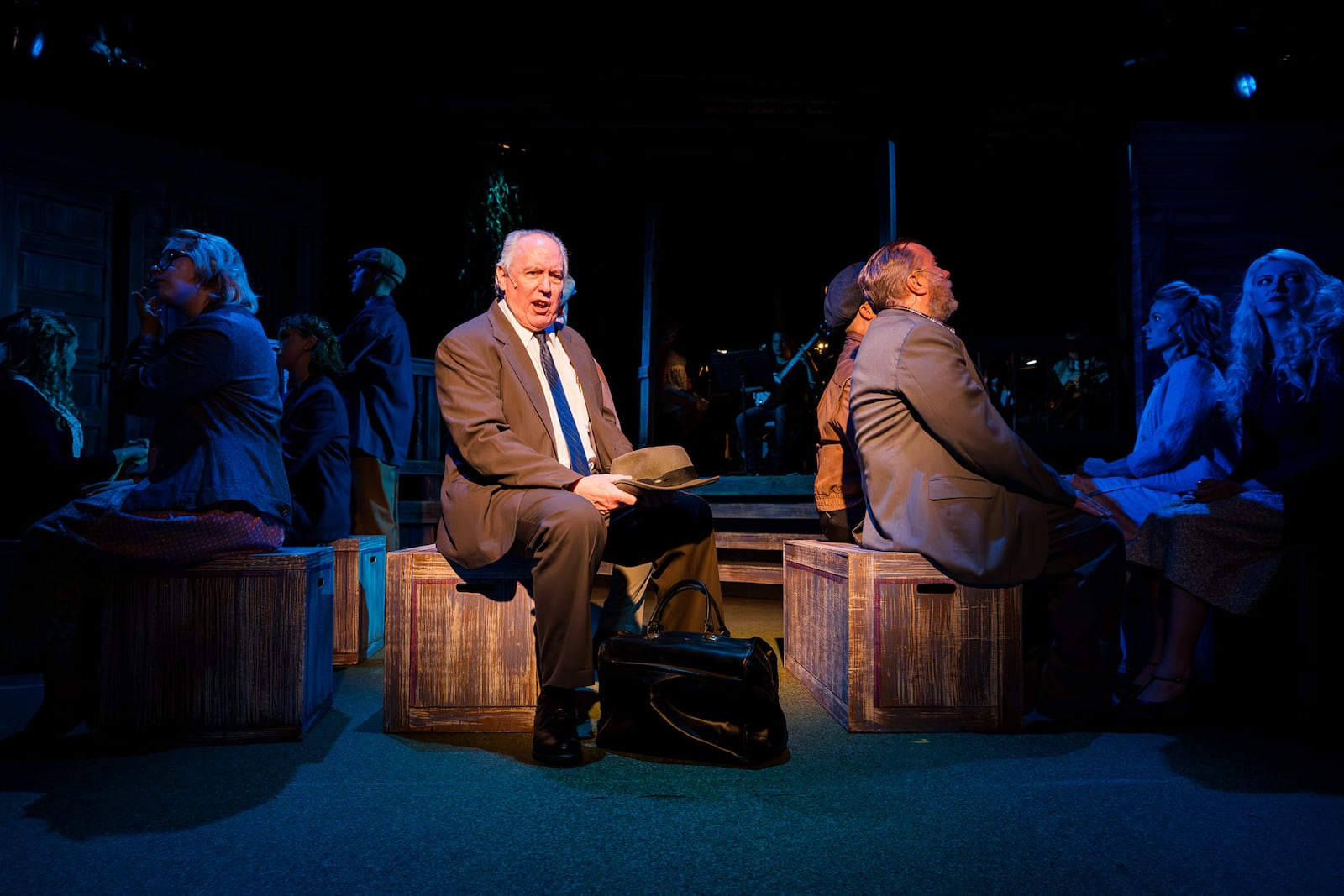 David Shough as Mayor Josiah Dobbs in Beavercreek Community Theatre's production of "Bright Star." CONTRIBUTED