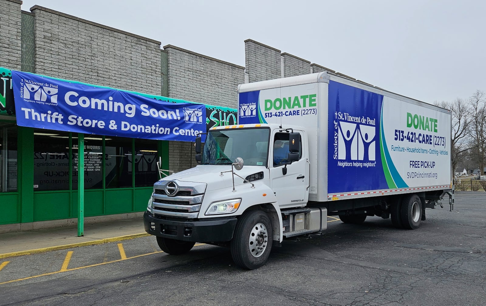 The Society of St. Vincent de Paul in Cincinnati purchased in January 2025 the Pleasant Treasures property, 4016 Pleasant Ave., and plans to redevelop the site for a new thrift store and donation drop center. Officials expect to open the facility this summer. PROVIDED