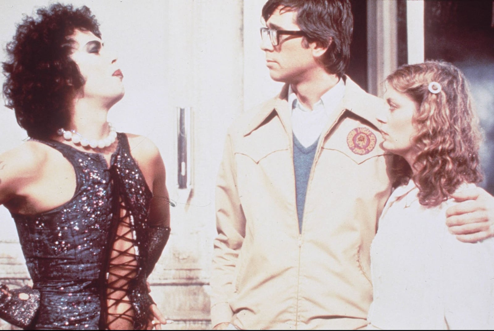 Tim Curry, Barry Bostwick and Susan Sarandon in “The Rocky Horror Picture Show," which will be screened with full audience participation Friday, Oct. 4 at the Plaza Theatre in Miamisburg. FILE PHOTO