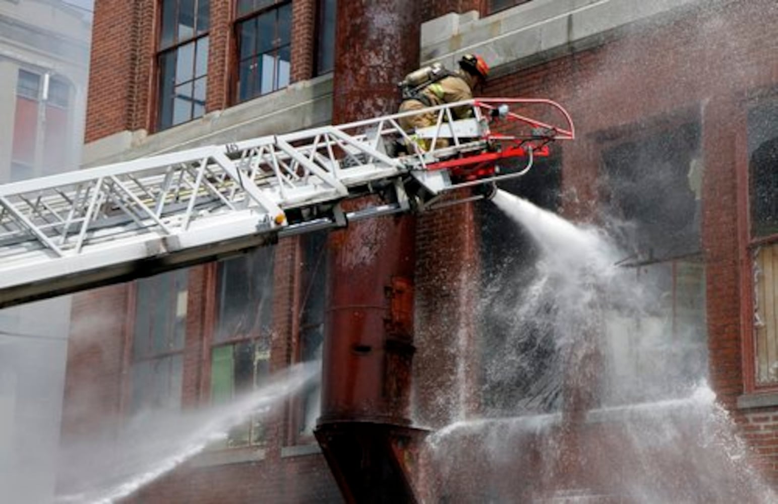 Fire at the Crowell-Collier Building