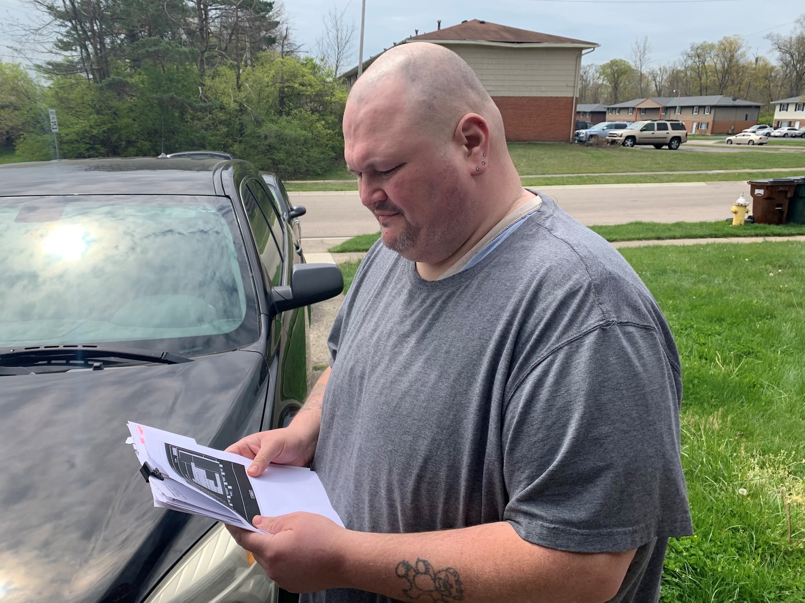 Renters Paige Baskerville and Lee Carroll (pictured) said they tried to contact MVCAP and called the Ohio Attorney General last year about their concerns Freedom for Living was misusing the program.