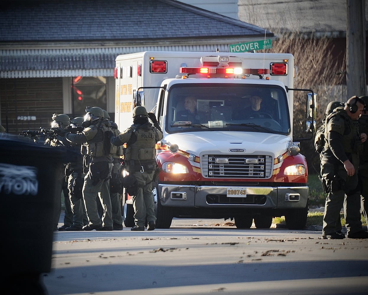 PHOTOS: Standoff in Dayton Tuesday morning