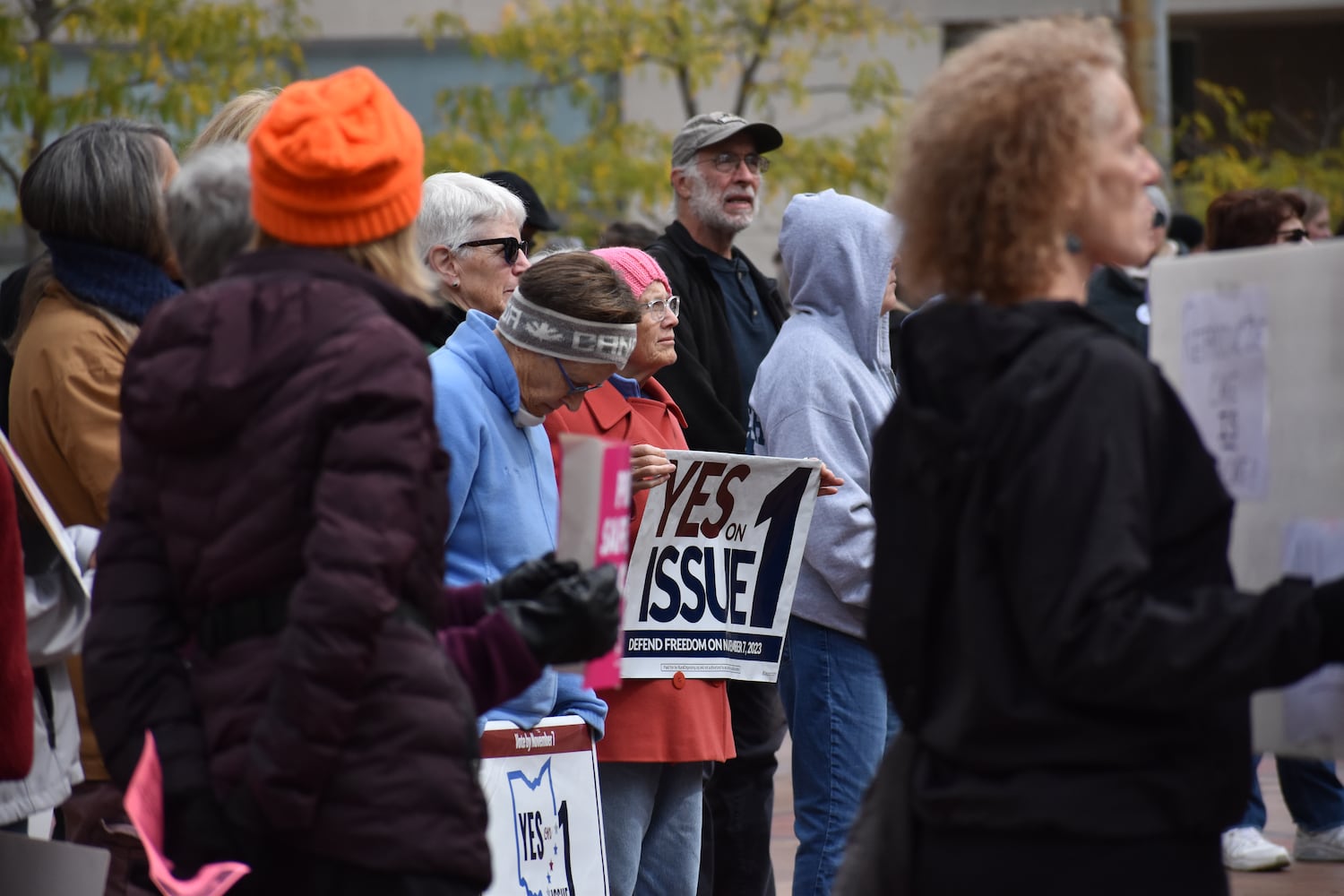 Abortion rally Dayton Ohio Oct. 8 2023