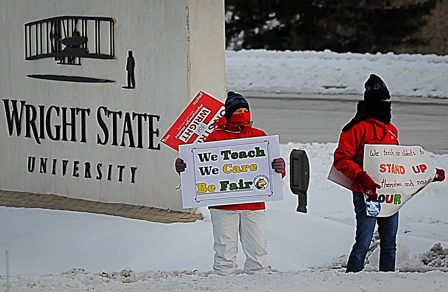 PHOTOS: Faculty strike at Wright State University