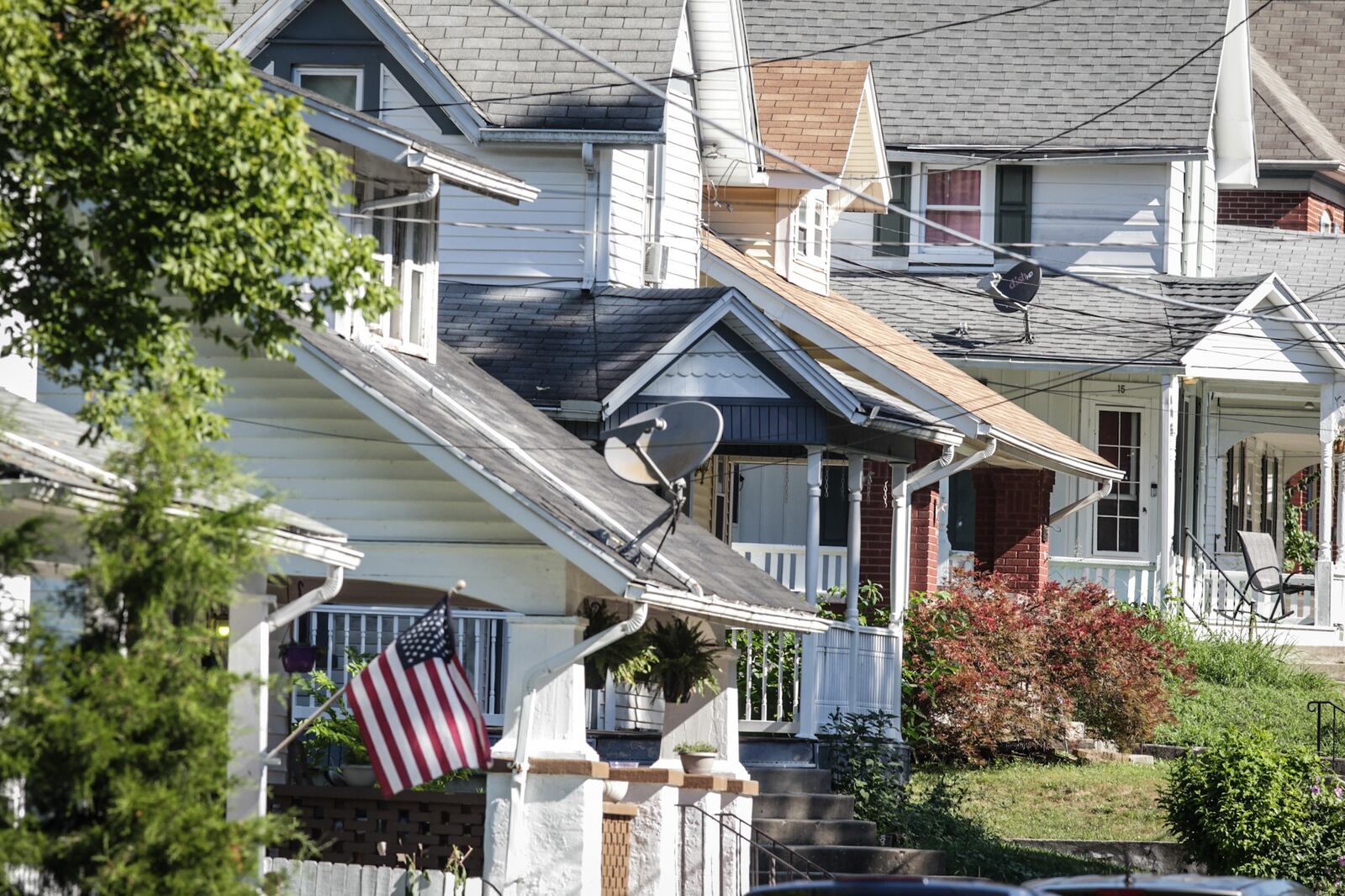 Despite taking a hit by a 2019 Memorial Day tornado, the overall property values in Trotwood rose more than $40.7 million. Residential values climbed 8.7%. Pictured are homes on Pleasant Avenue. JIM NOELKER / STAFF