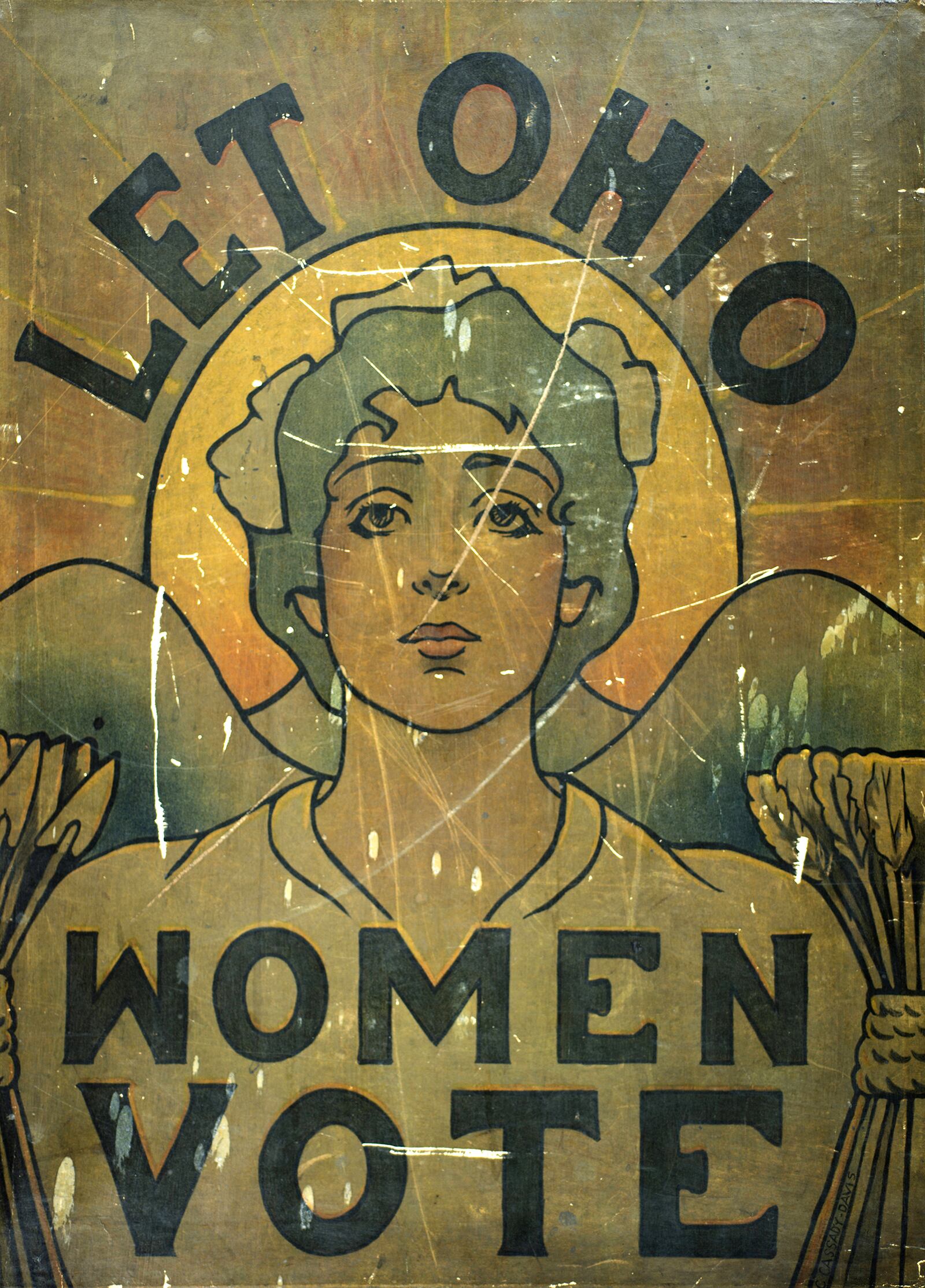 A women's suffrage poster. CONTRIBUTED