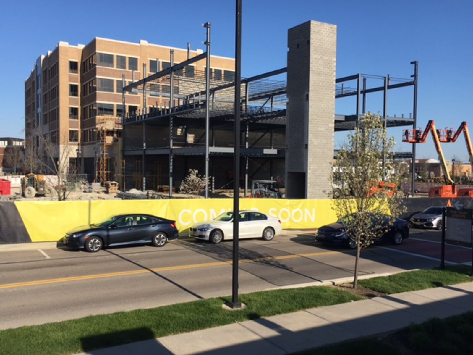 A beam raising ceremony is set for 11:30 a.m. Tuesday at Austin Landing to mark the planned addition of Midmark Corp., which will move into the three-story, 38,822-square-foot building. NICK BLIZZARD/STAFF