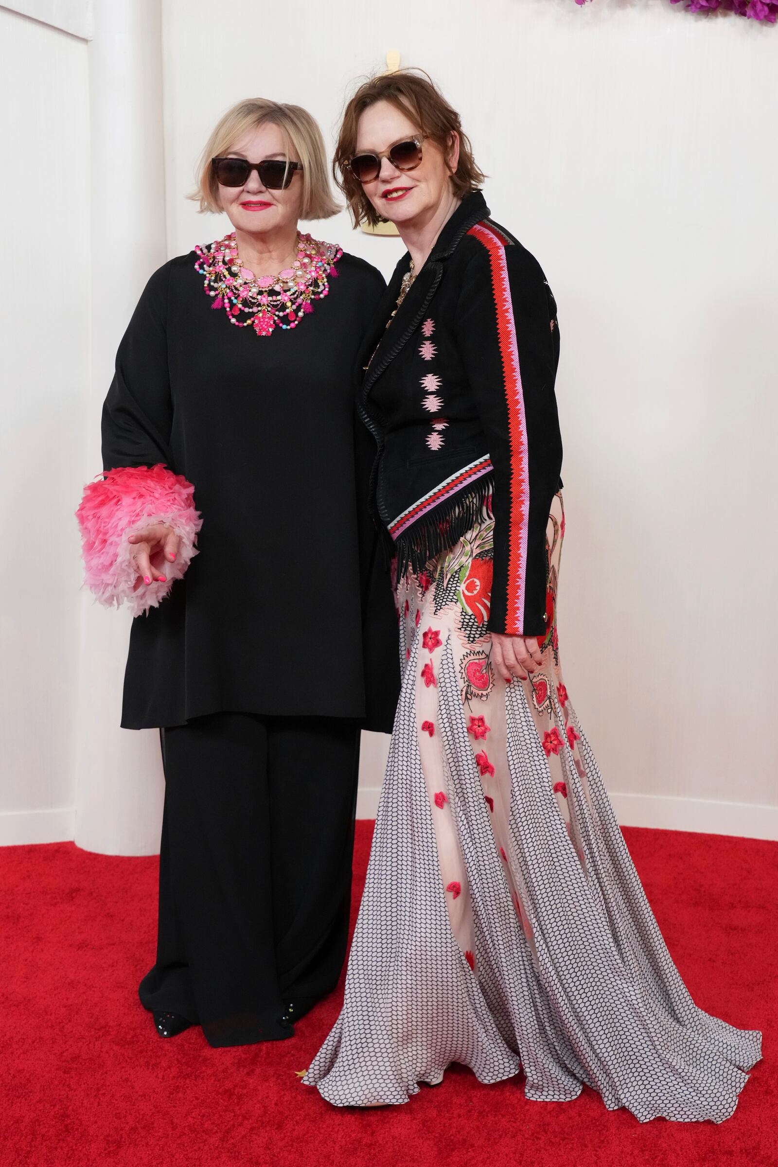 FILE - Sarah Greenwood, left, and Katie Spencerarrives appear at the Oscars on March 10, 2024, in Los Angeles. (Photo by Jordan Strauss/Invision/AP, File)