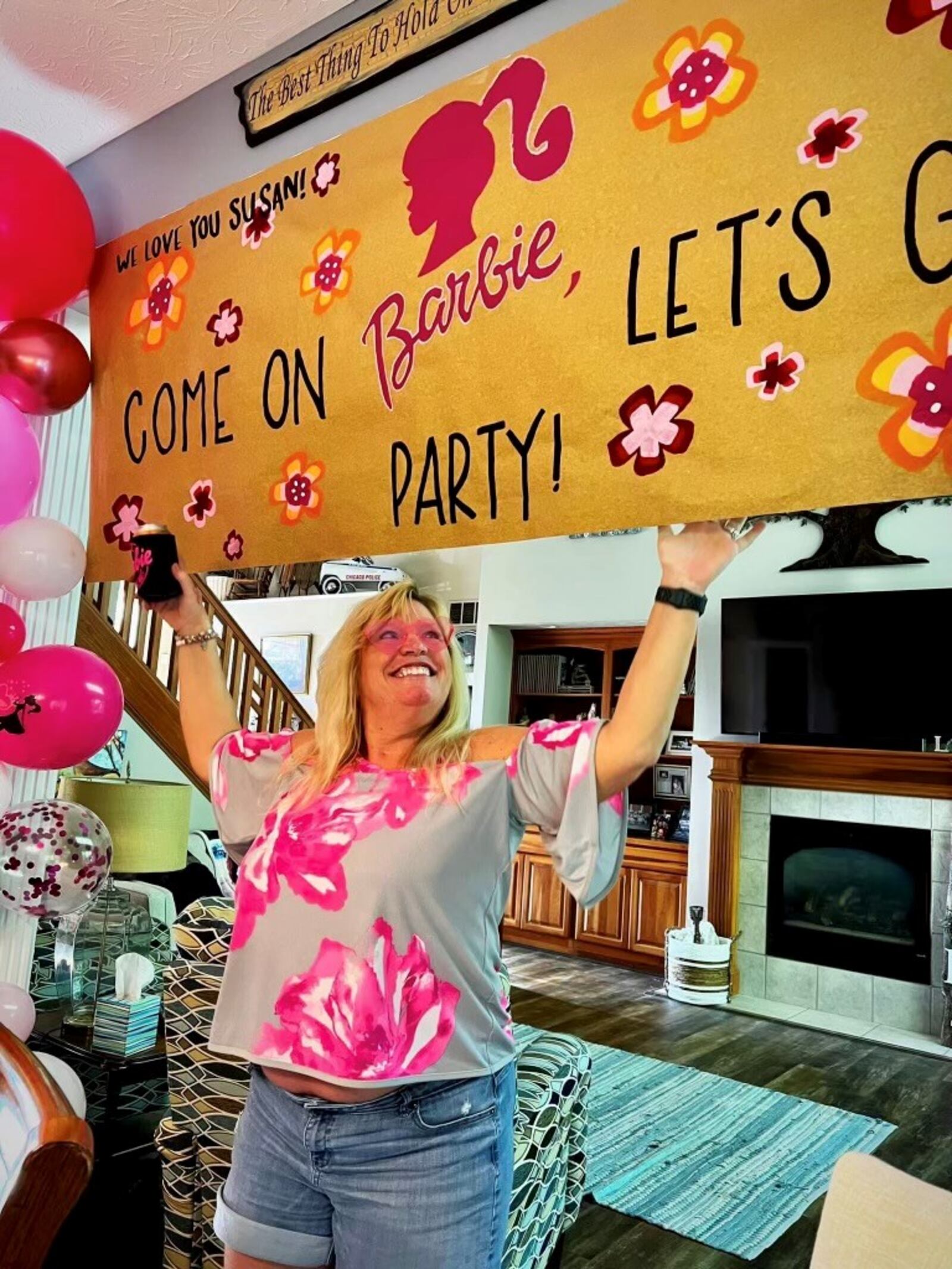 After seeing the "Barbie the Movie," Susan Boesch-Trangenstein's friends also tossed her a “Barbie”-themed birthday party this summer at her home. Contributed