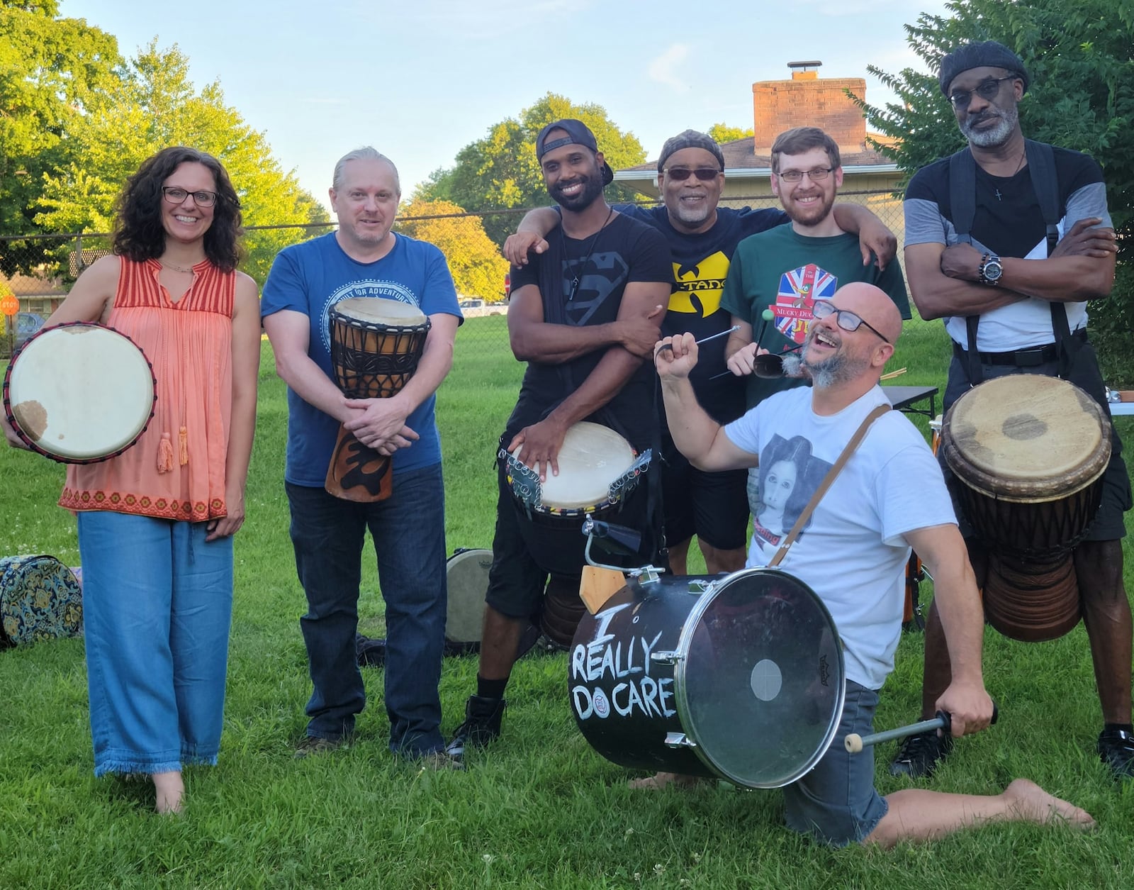 The Five Rivers Drum Ensemble (pictured), Sharon Lane, the Patricia Berg Trio and the Touchy Feelys are among more than 50 area acts on the bill when The Collaboratory presents Dayton Porchfest outside of participating homes in St. Anne’s Hill Historic District on Saturday, Aug. 19. CONTRIBUTED