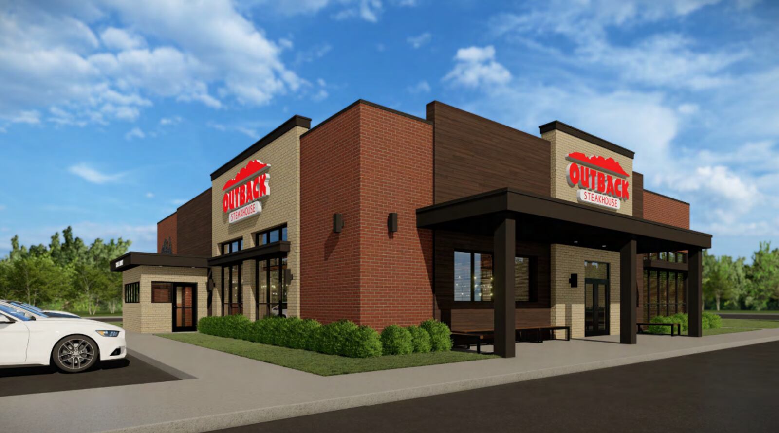 The Centerville Planning Commission is meeting Tuesday, July 26 during a work session to consider an application on behalf of Outback Steakhouse to build a new restaurant near I-675 and Wilmington Pike at Cornerstone (CONTRIBUTED PHOTO).