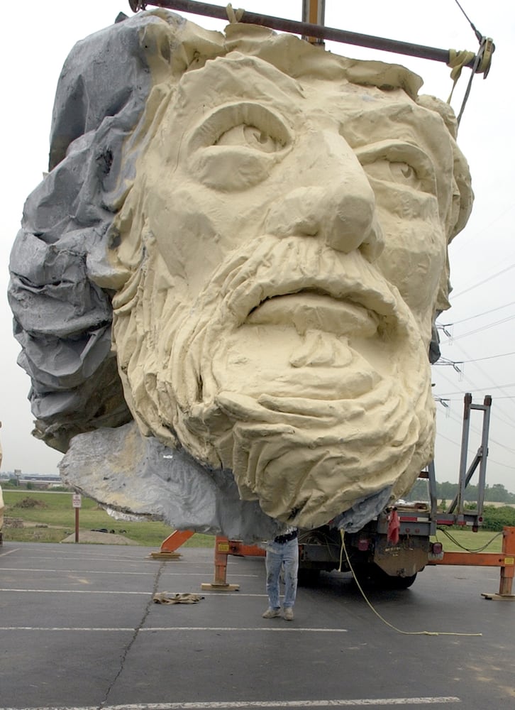 Giant Jesus statue being constructed at Solid Rock Church