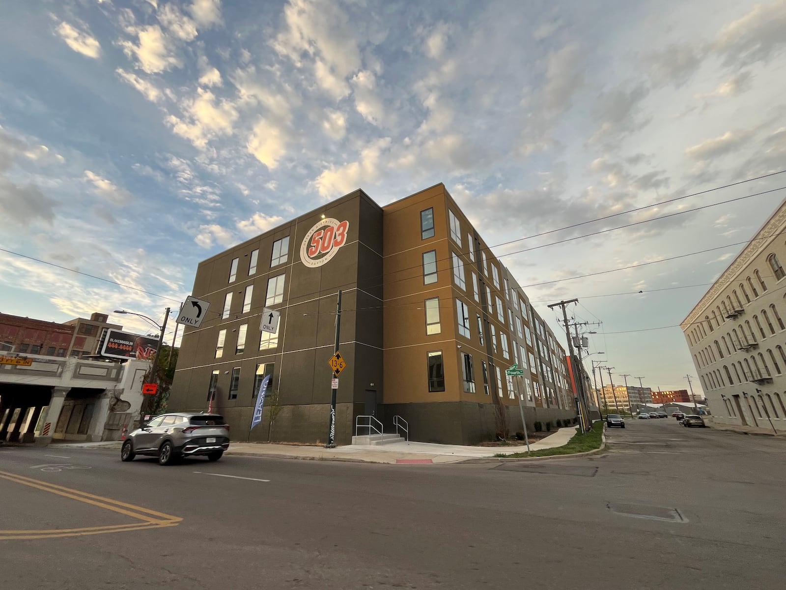 The 503 apartments at Wayne Avenue and East Fourth Street. The building, located near the Oregon District business corridor, has 158 apartments. CORNELIUS FROLIK / STAFF