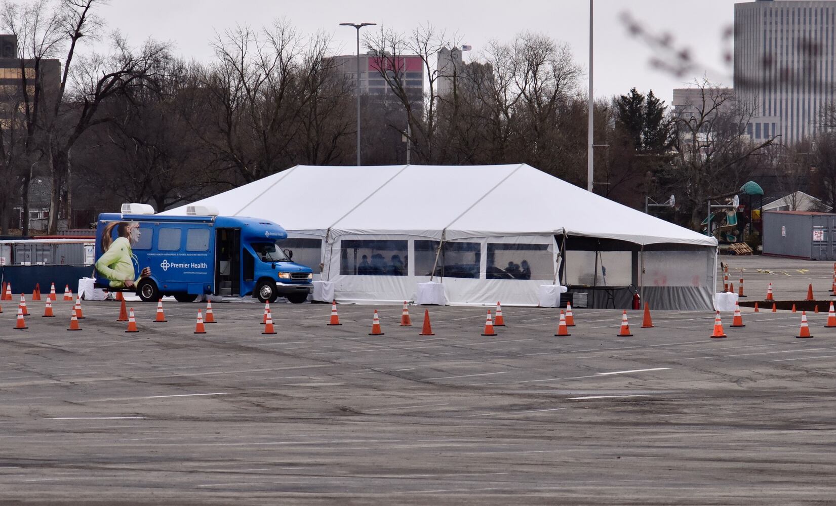 PHOTOS: Coronavirus testing at UD Arena