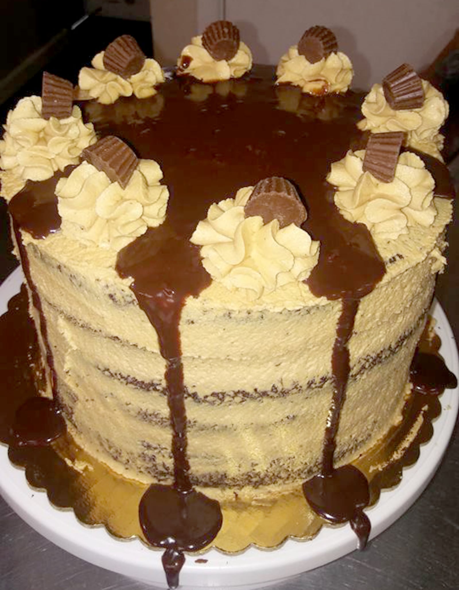 Bridgette's Cakes & Pastries owner Bridgette Rodgers launched her food truck trailer in fall of 2018.  A Reese's cake is pictured.