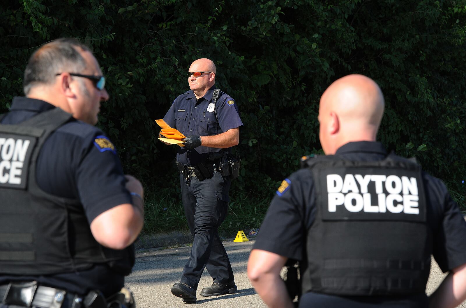 Dayton police were called to the scene of a stabbing, Wednesday Aug 4, 2021, near the Gettysburg Gateway for Men, located at 1921 S. Gettysburg. One man was stabbed in the upper body his condition is not known. MARSHALL GORBY\STAFF