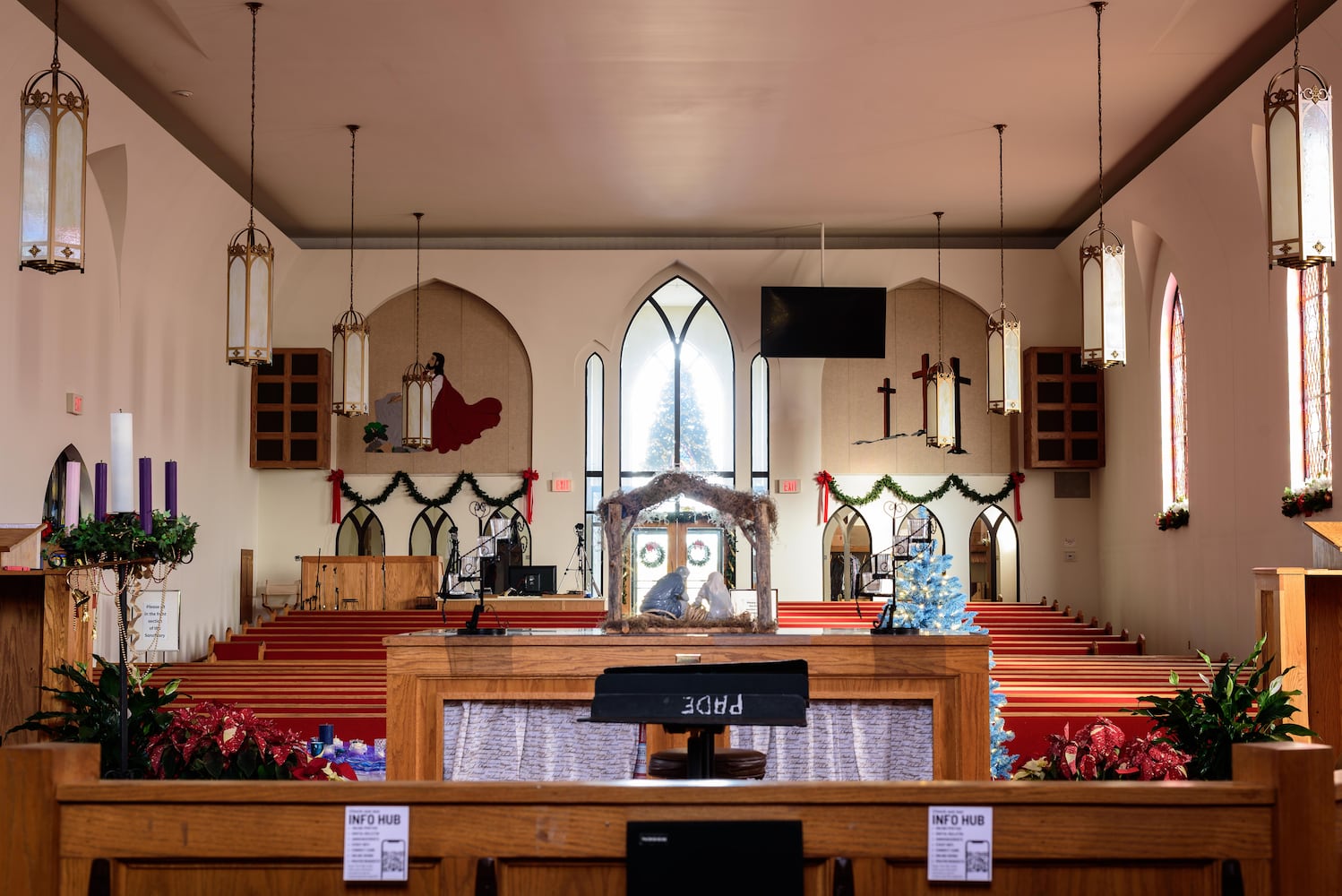 PHOTOS: A look inside Sulphur Grove Church in Huber Heights decorated for Christmas