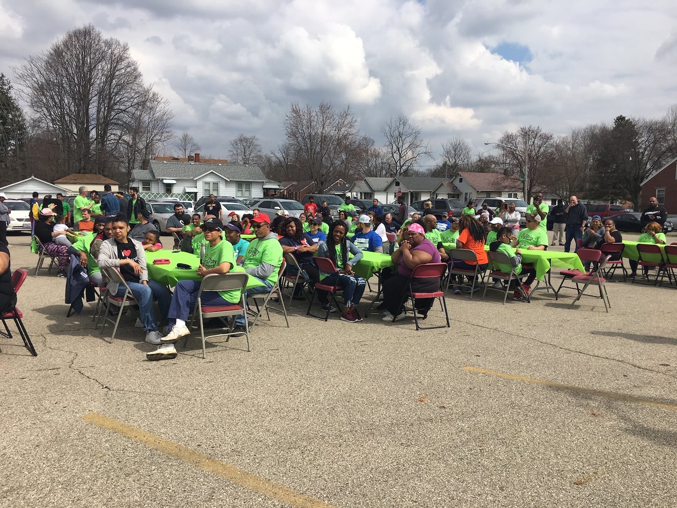 Revival Center - Volunteers seated