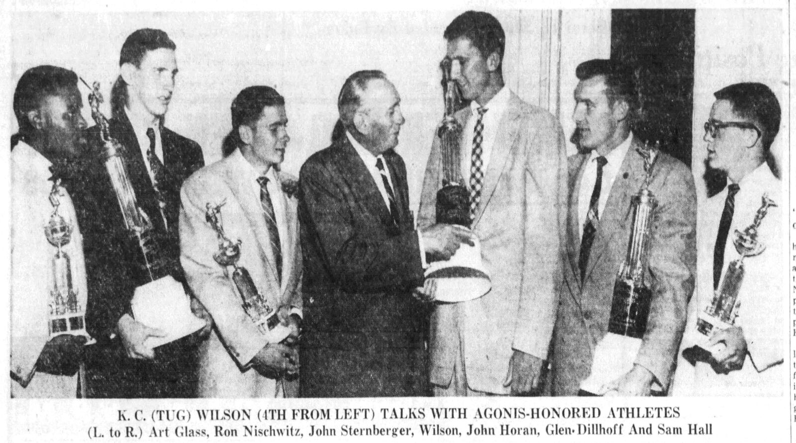 Dayton Flyers forward John Horan won the Agonis Club award for top University of Dayton athlete in 1955. DAYTON DAILY NEWS ARCHIVES