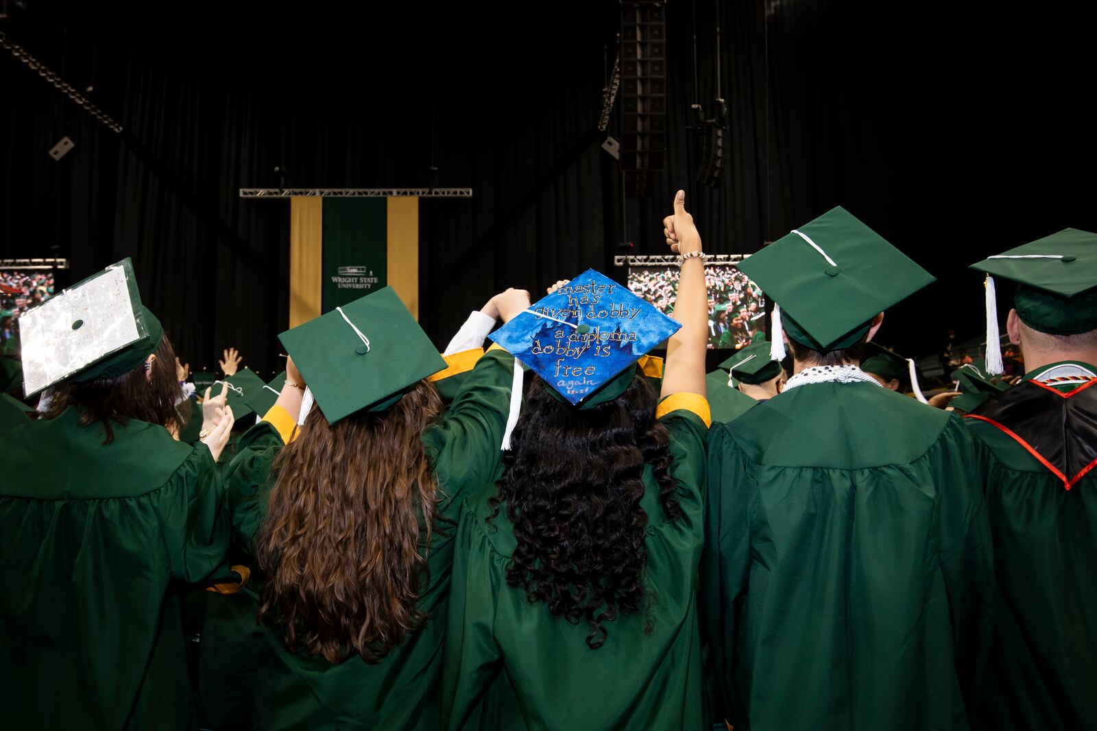 Wright State University students, families, faculty and staff celebrated the spring graduation ceremony at the Nutter Center, Saturday, April 27, 2024.

ERIN PENCE PHOTOS / Wright State U.