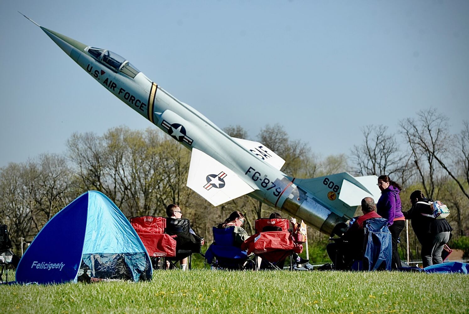 Eclipse viewing at Air Force Museum