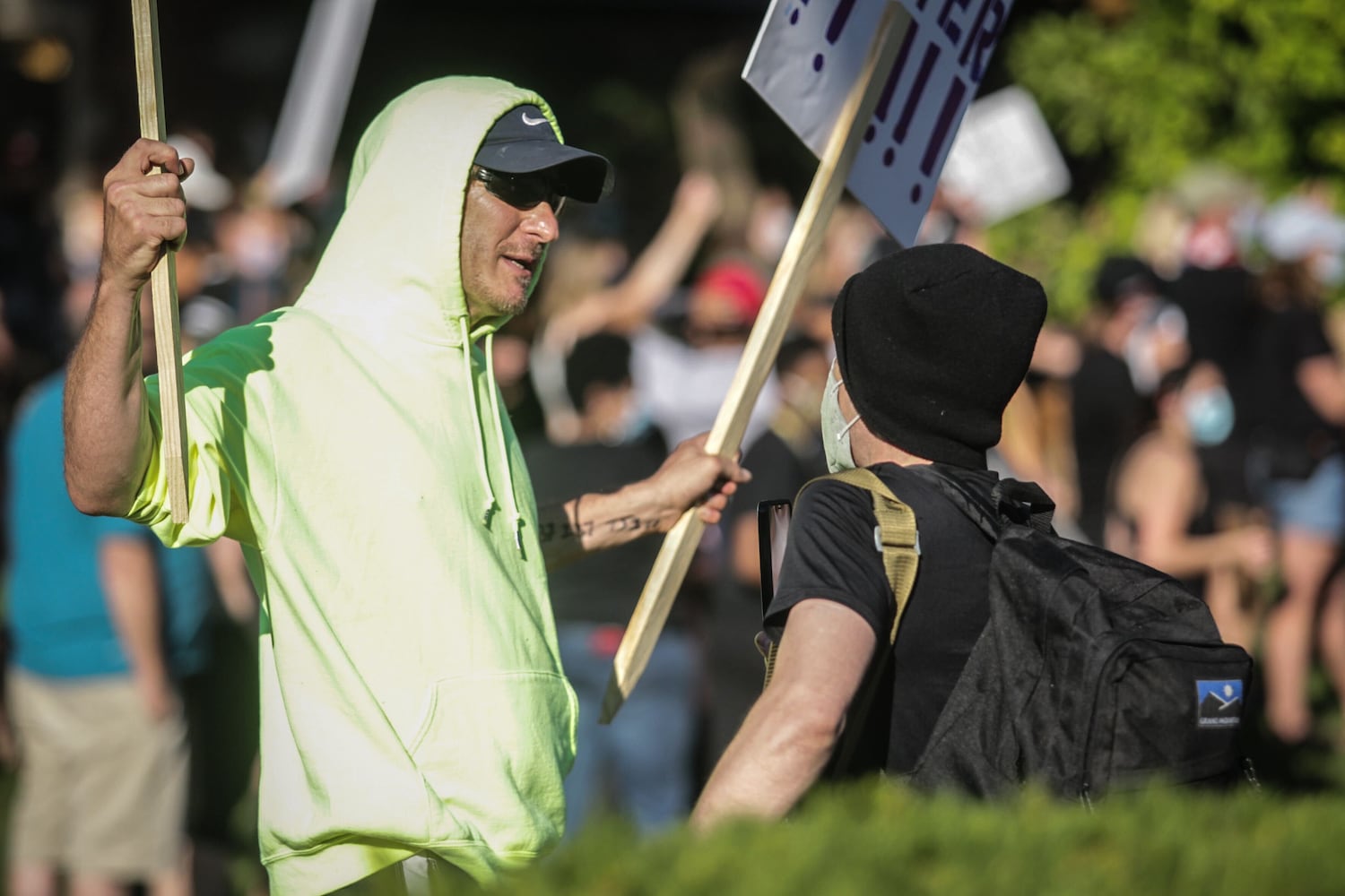 PHOTOS: Protesters gather in Oakwood for social justice