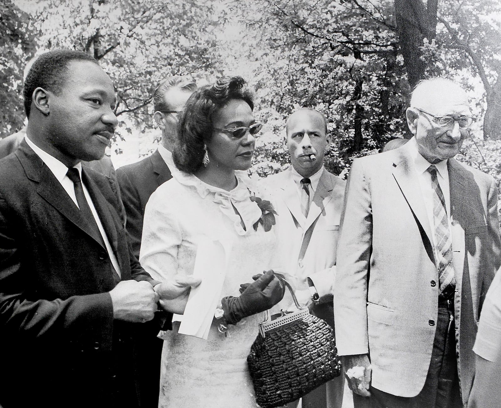 Michael Luther King, Jr. with his wife Coretta Scott King at Antioch College in Yellow Springs in 1965. DAYTON DAILY NEWS ARCHIVE