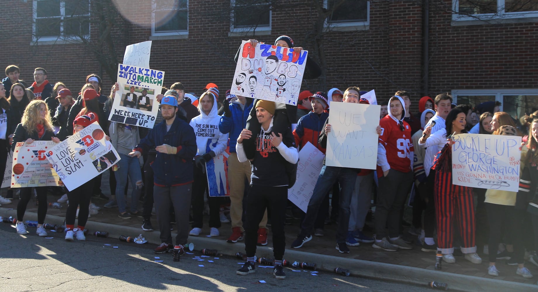 Photos: Signs at ESPN Gameday at Dayton