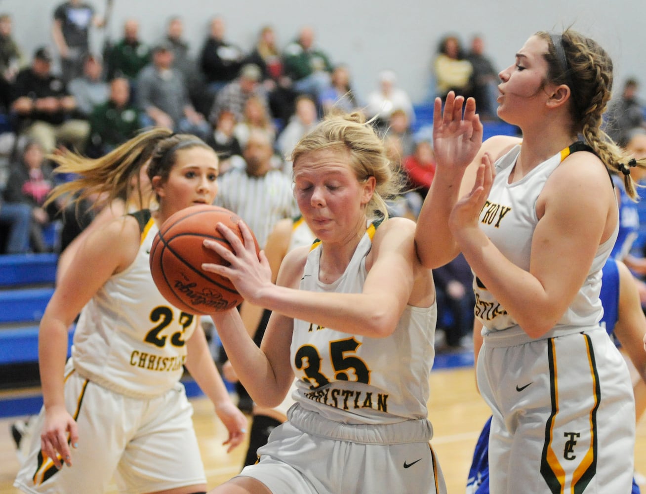 PHOTOS: Franklin Monroe vs. Troy Christian girls basketball