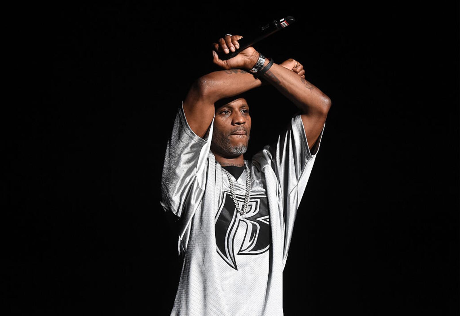 INGLEWOOD, CA - OCTOBER 04:  DMX performs onstage during the Bad Boy Family Reunion Tour at The Forum on October 4, 2016 in Inglewood, California.  (Photo by Kevin Winter/Getty Images for Live Nation)