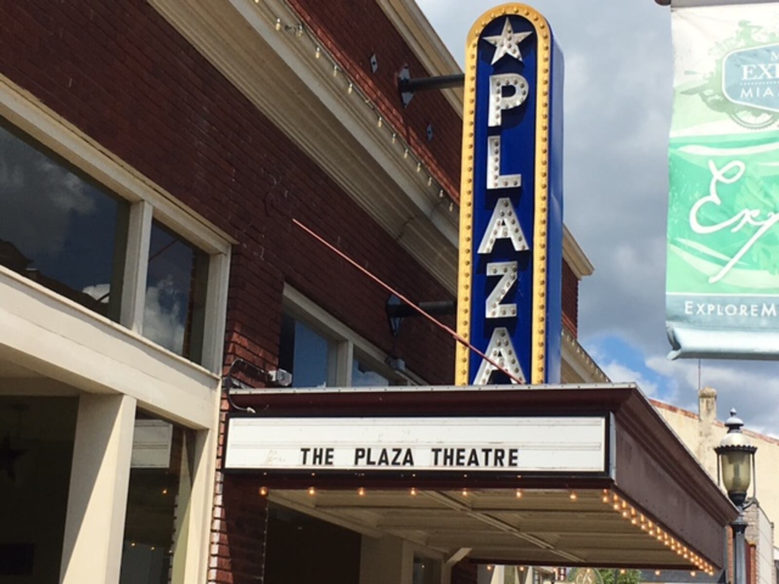 The Plaza Theatre in downtown Miamisburg . NICK BLIZZARD/STAFF PHOTO