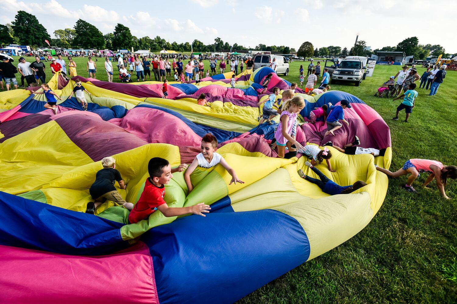 Ohio Challenge balloon glow and fireworks