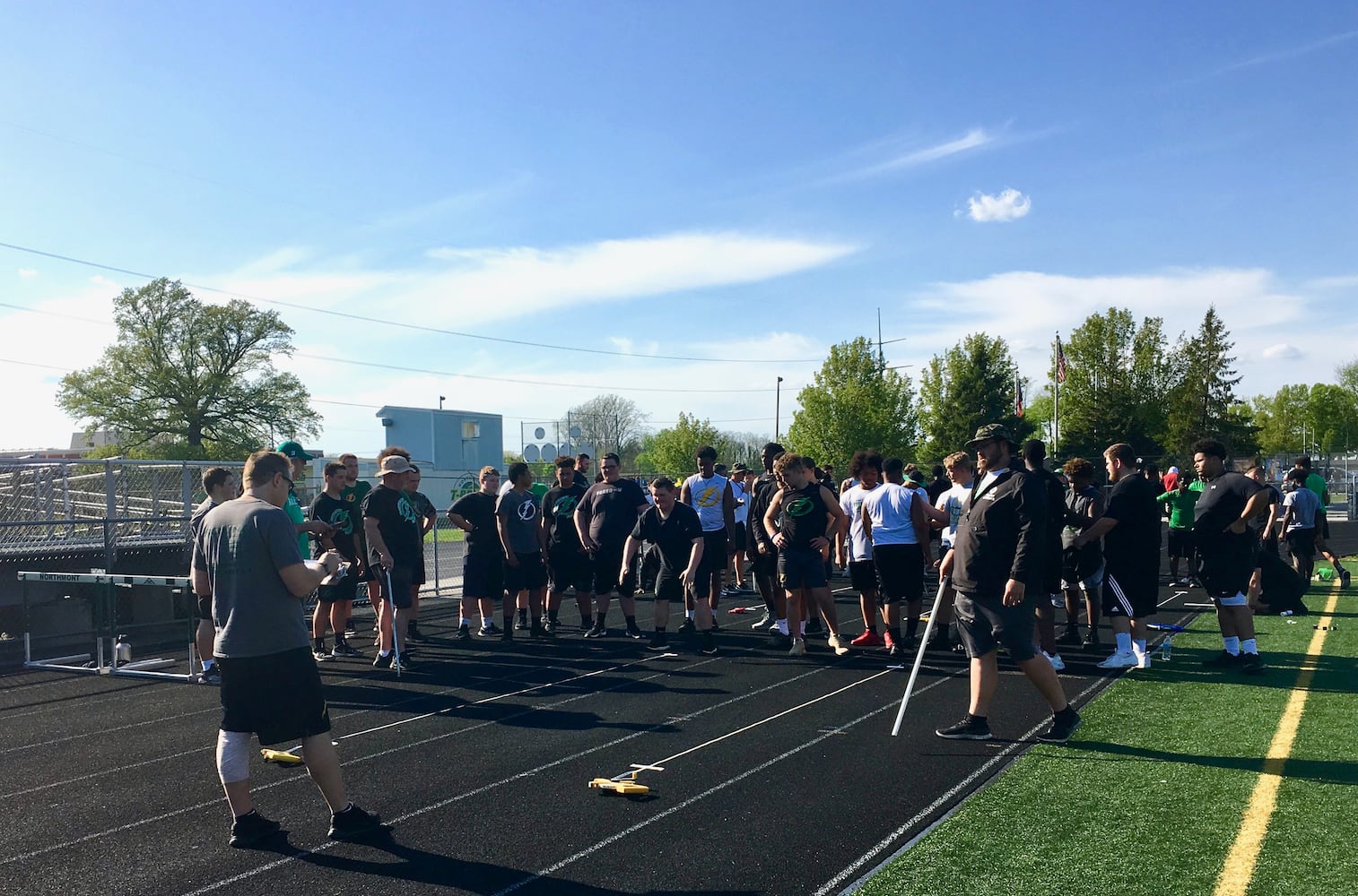 Area high schools host college football scouting combine